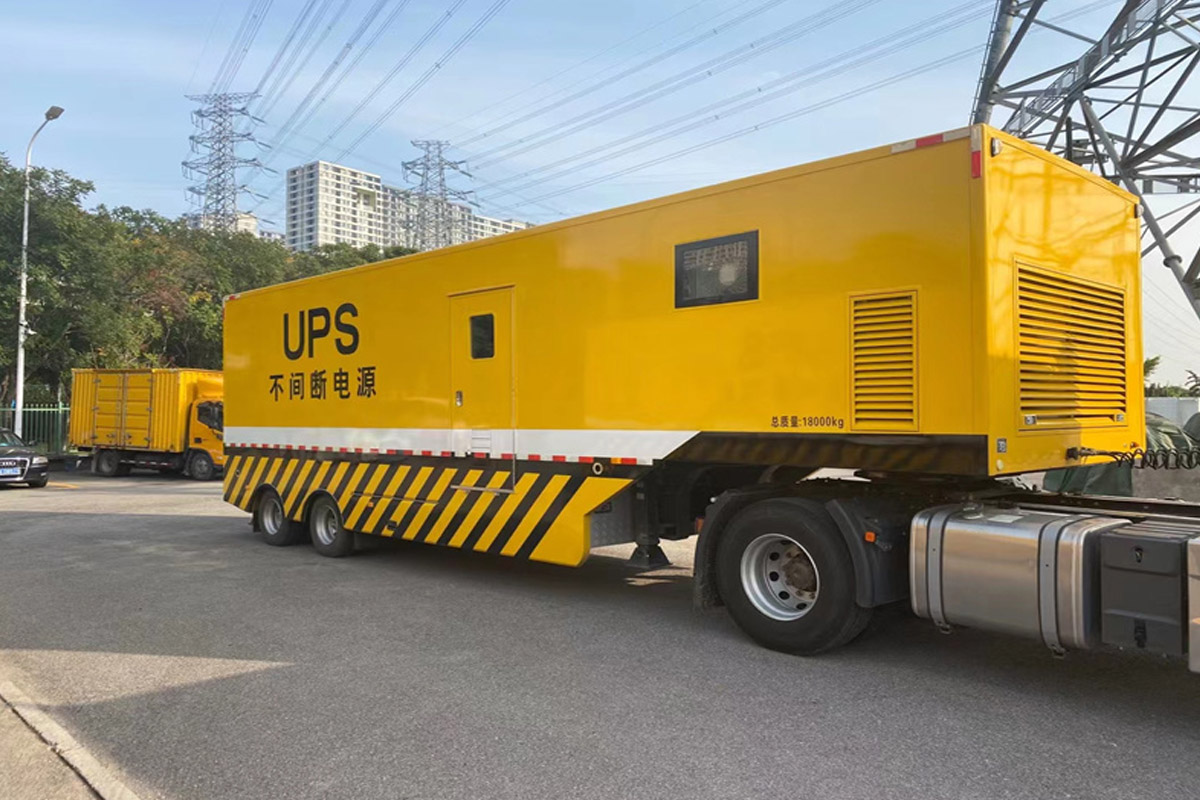 桥东发电机租赁施工现场